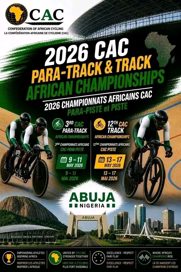 Team Nigeria’s Aki Emmanuel Okon and Iya Okon Iya Claim Silver at CAC Para Cycling Championship